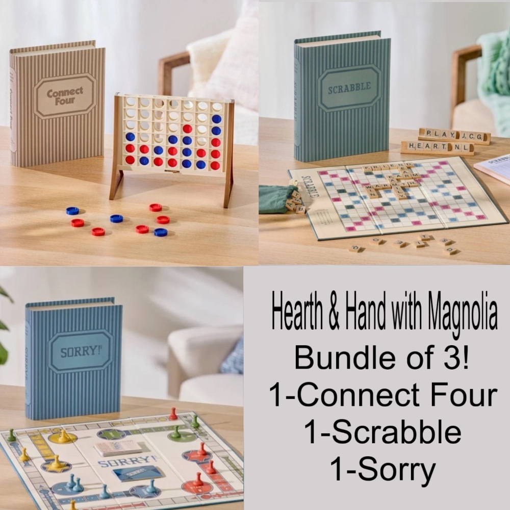 3-Board Games Bundle Hearth & Hand with Magnolia